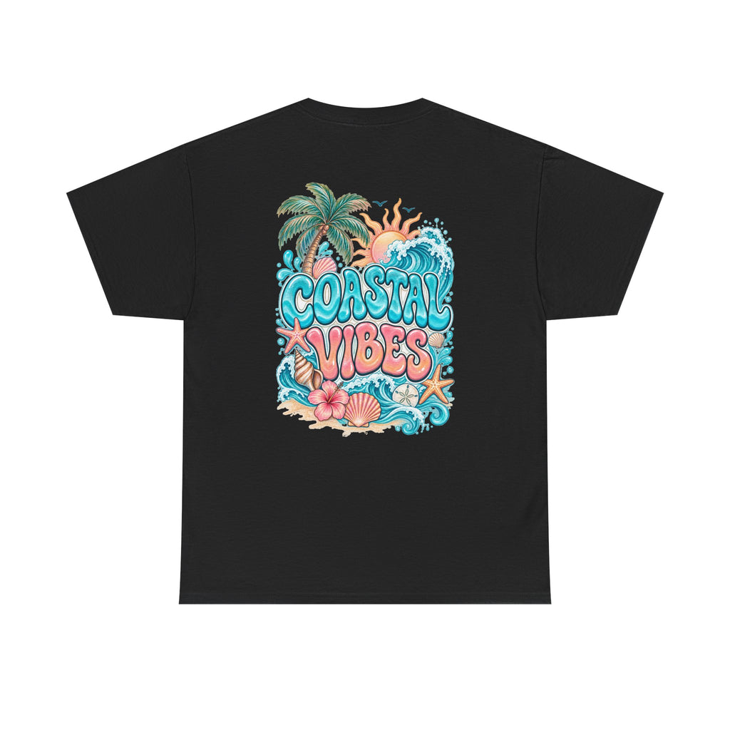 Coastal Vibes T-Shirt — Beach Shell Graphic Tee