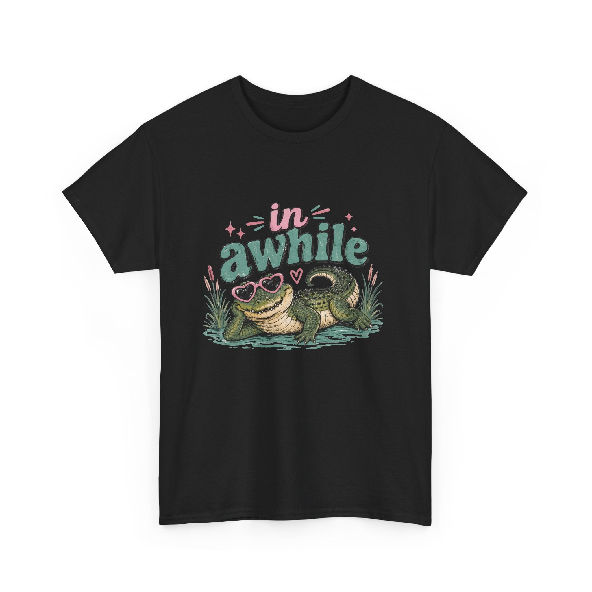 Crocodile 'In Awhile' Graphic Tee — Cute Retro Chill Vacation Shirt