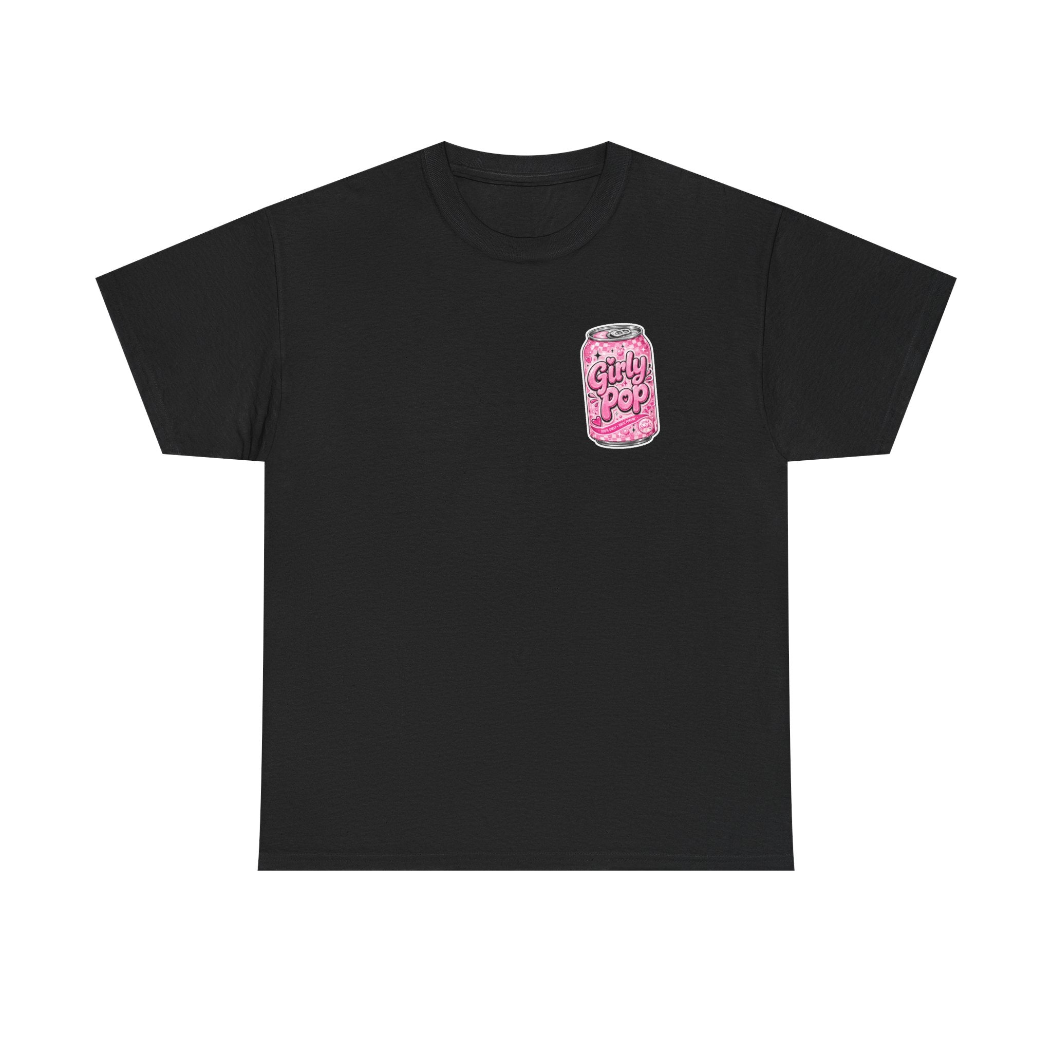 Girly Pop Soda Can Tee | Pink Retro Soft Drink Pattern