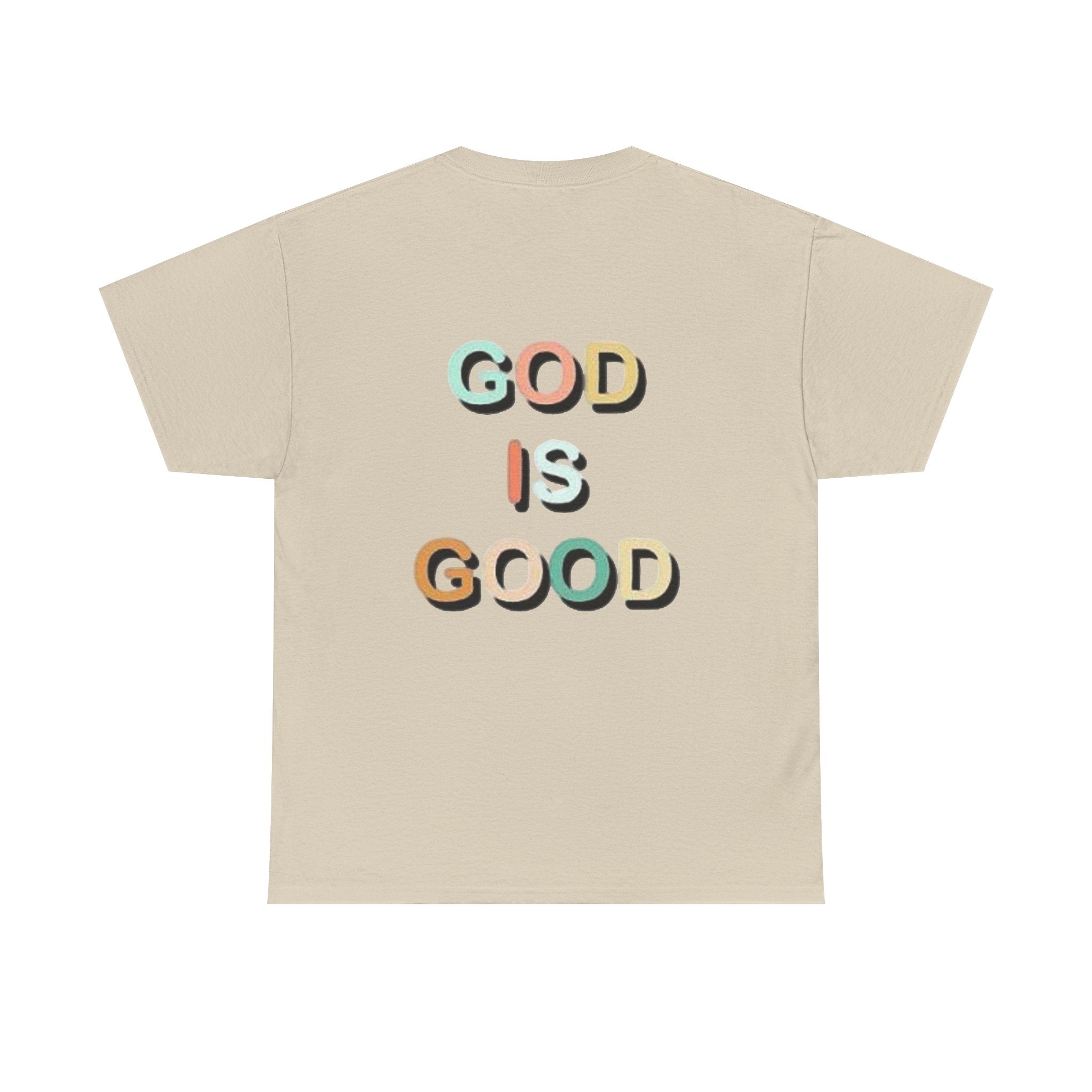 God Is Good Tee | Colorful 3D Lettering Christian Faith Shirt