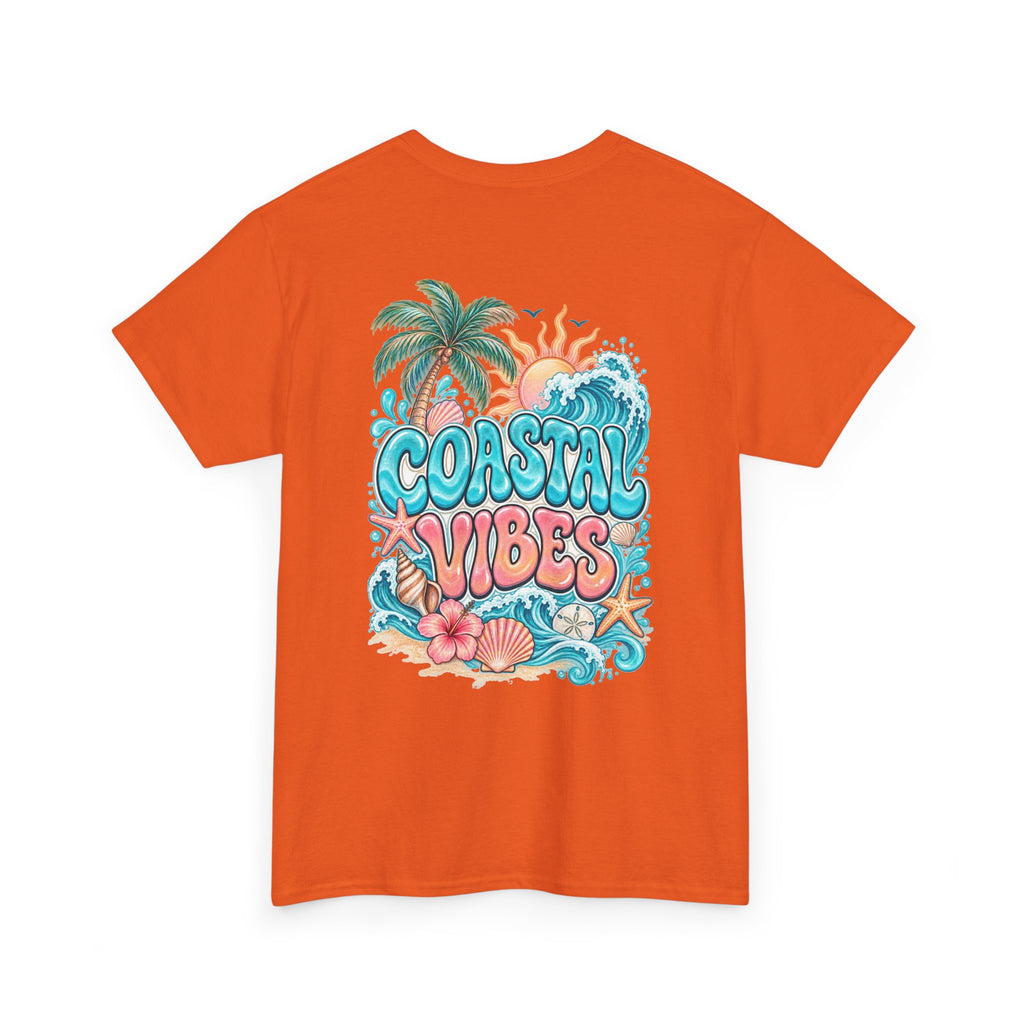 Coastal Vibes T-Shirt — Beach Shell Graphic Tee