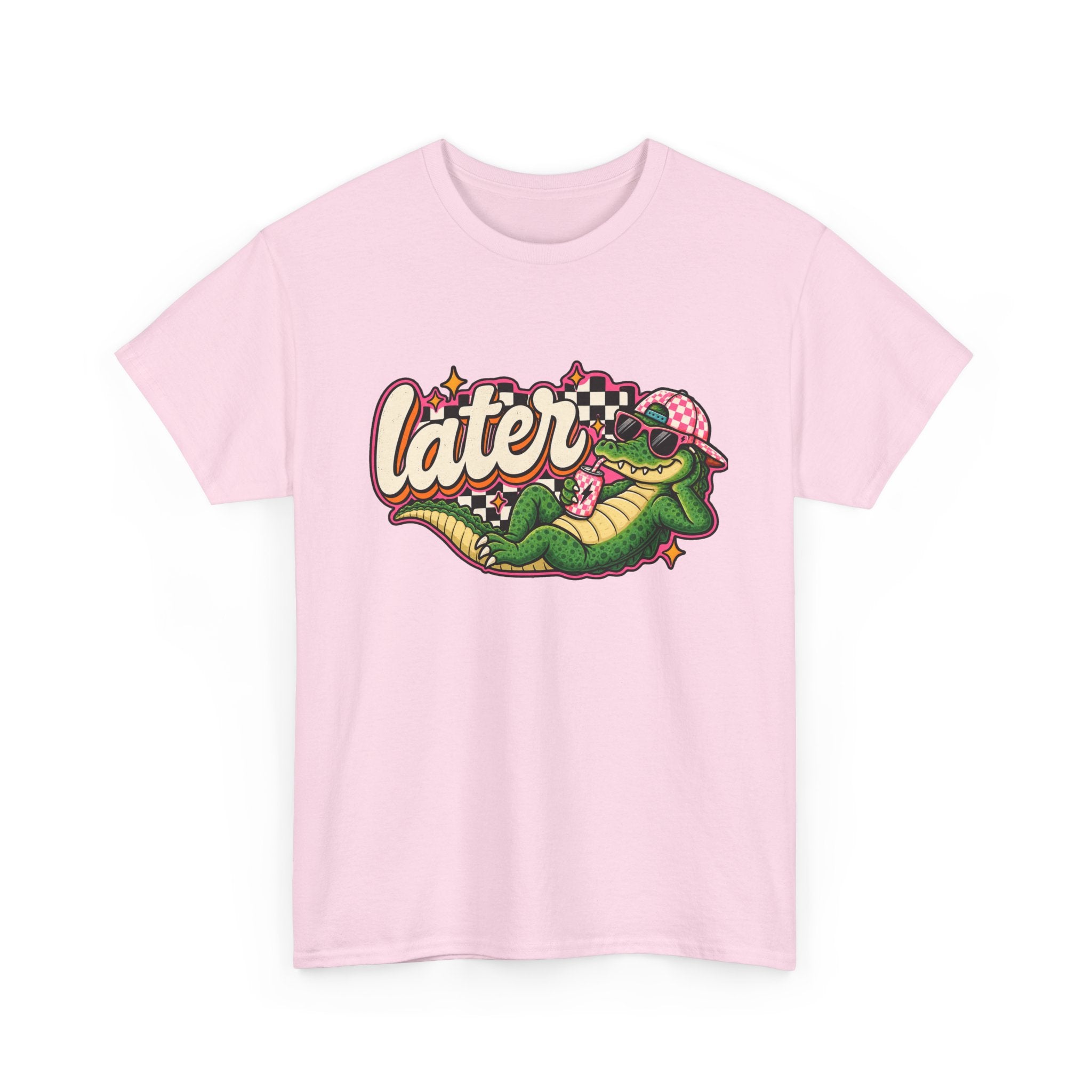 Later Alligator Tee — Retro Cartoon alligator Graphic T-Shirt