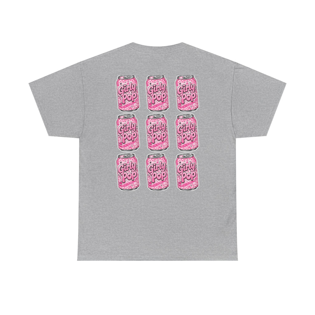 Girly Pop Soda Can Tee | Pink Retro Soft Drink Pattern