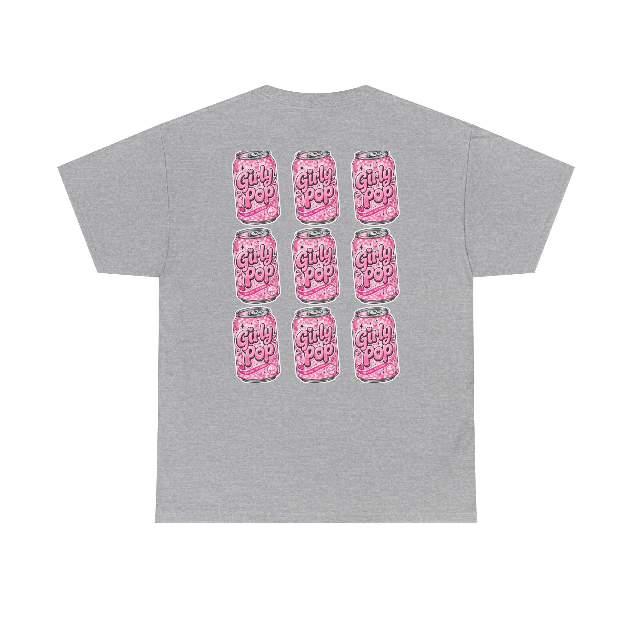 Girly Pop Soda Can Tee | Pink Retro Soft Drink Pattern