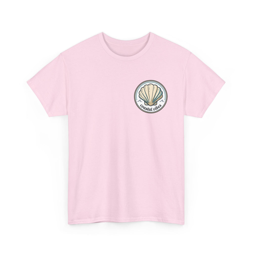 Coastal Vibes T-Shirt — Beach Shell Graphic Tee