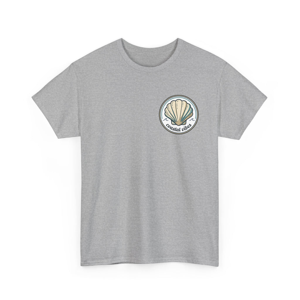 Coastal Vibes T-Shirt — Beach Shell Graphic Tee