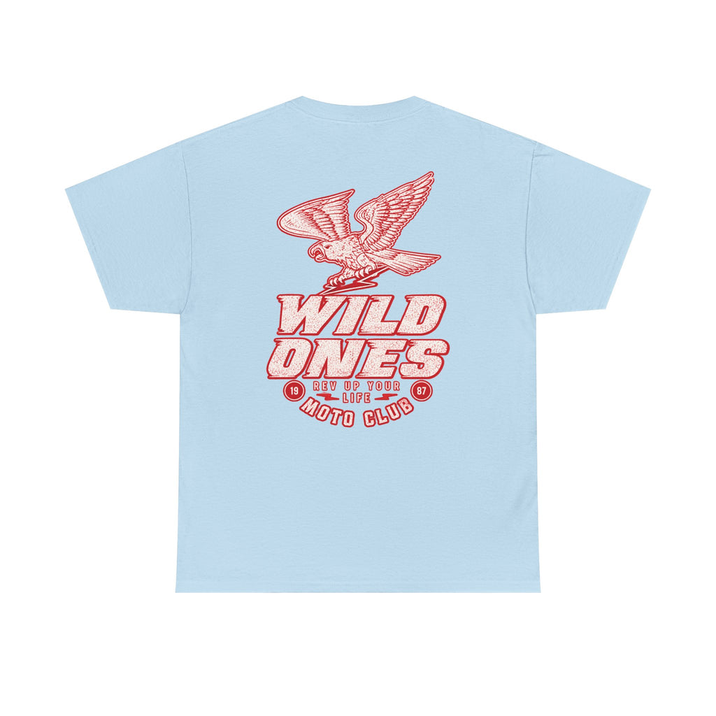 Moto Club Tee — "Wild Ones" Eagle Graphic T-Shirt