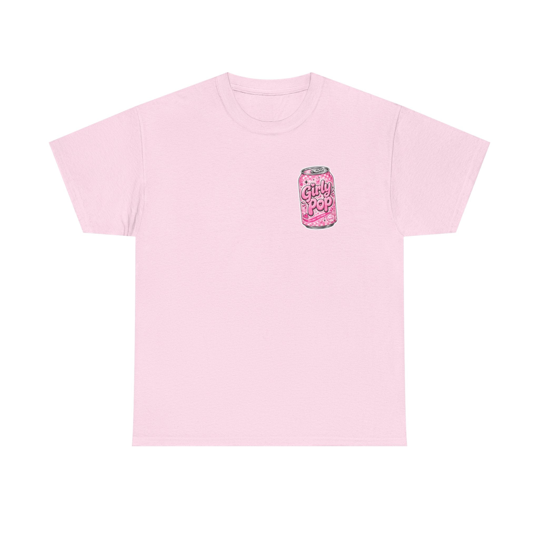 Girly Pop Soda Can Tee | Pink Retro Soft Drink Pattern
