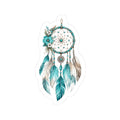 Teal Dreamcatcher Sticker