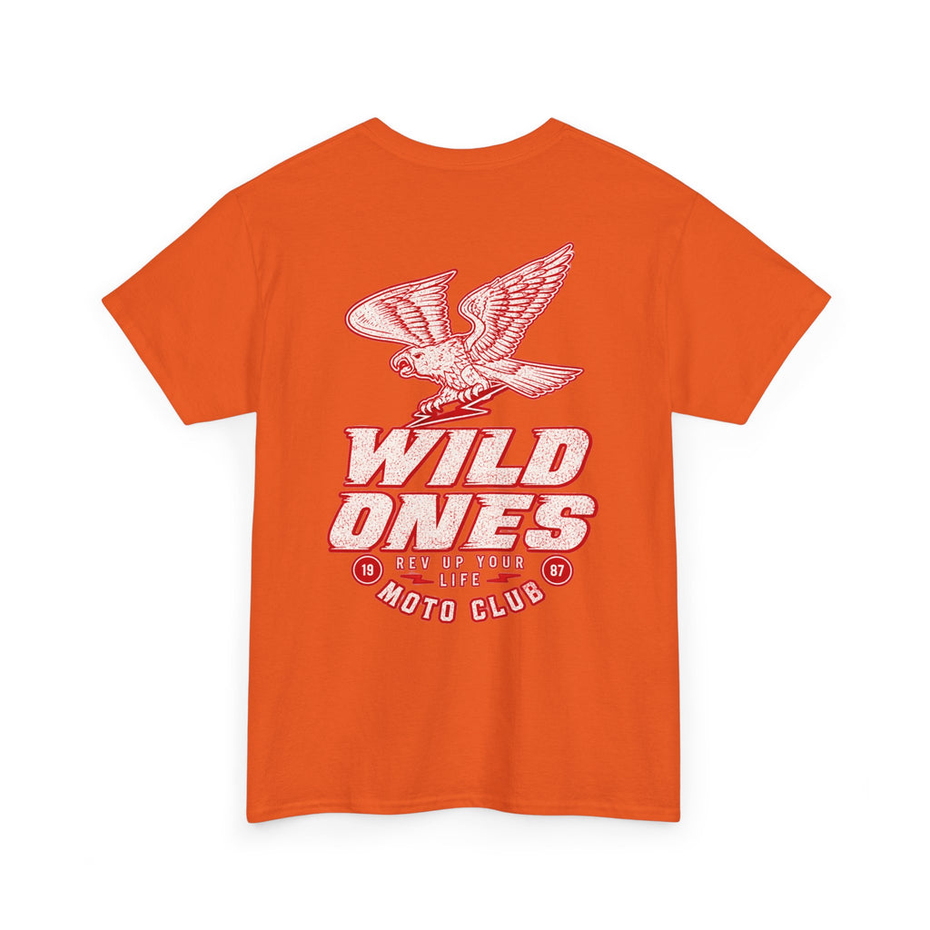Moto Club Tee — "Wild Ones" Eagle Graphic T-Shirt