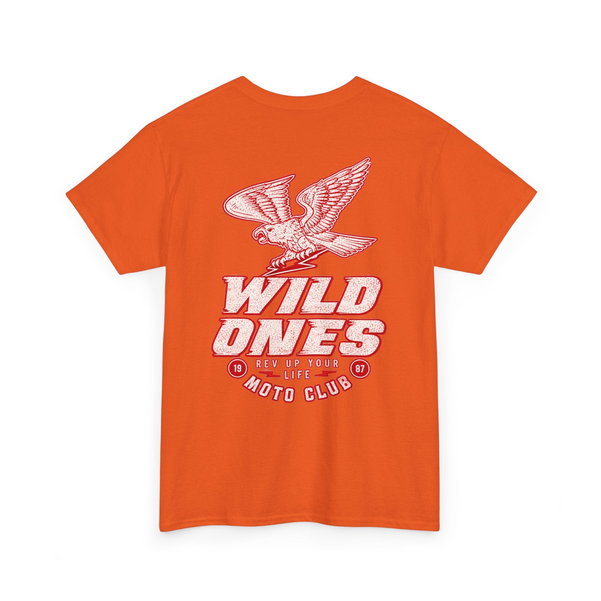 Moto Club Tee — "Wild Ones" Eagle Graphic T-Shirt