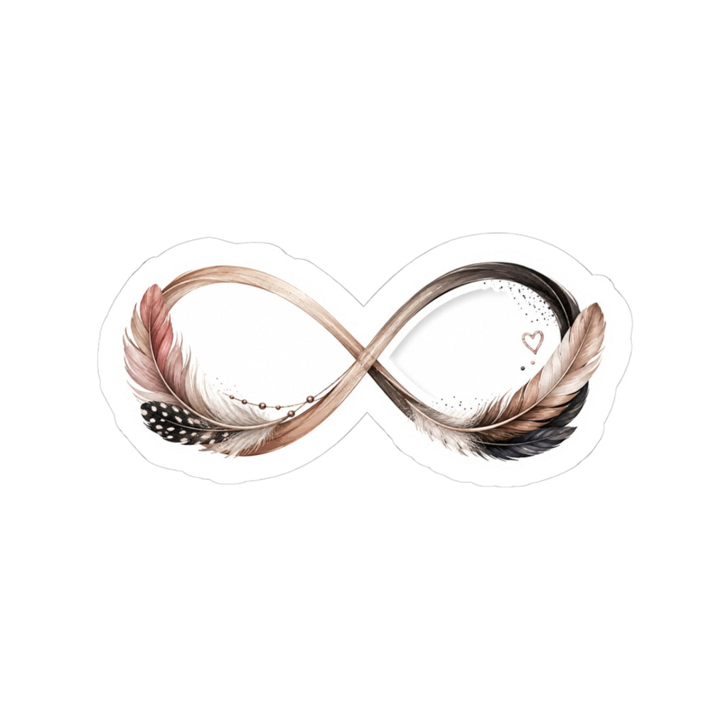 Feather Infinity Symbol Sticker