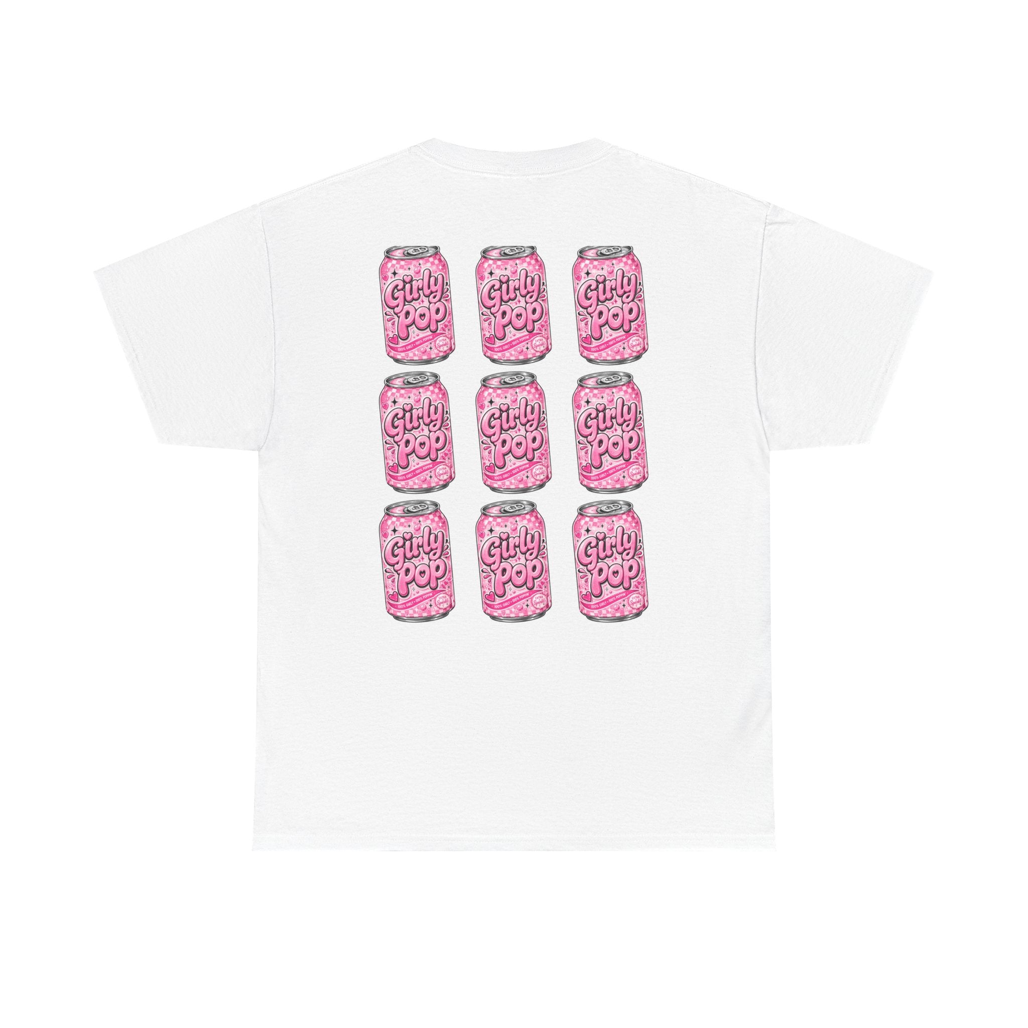 Girly Pop Soda Can Tee | Pink Retro Soft Drink Pattern