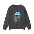 Unisex Crewneck - cow and turquoise
