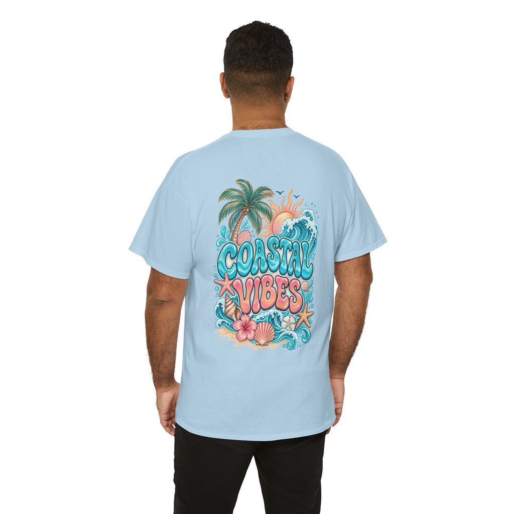 Coastal Vibes T-Shirt — Beach Shell Graphic Tee
