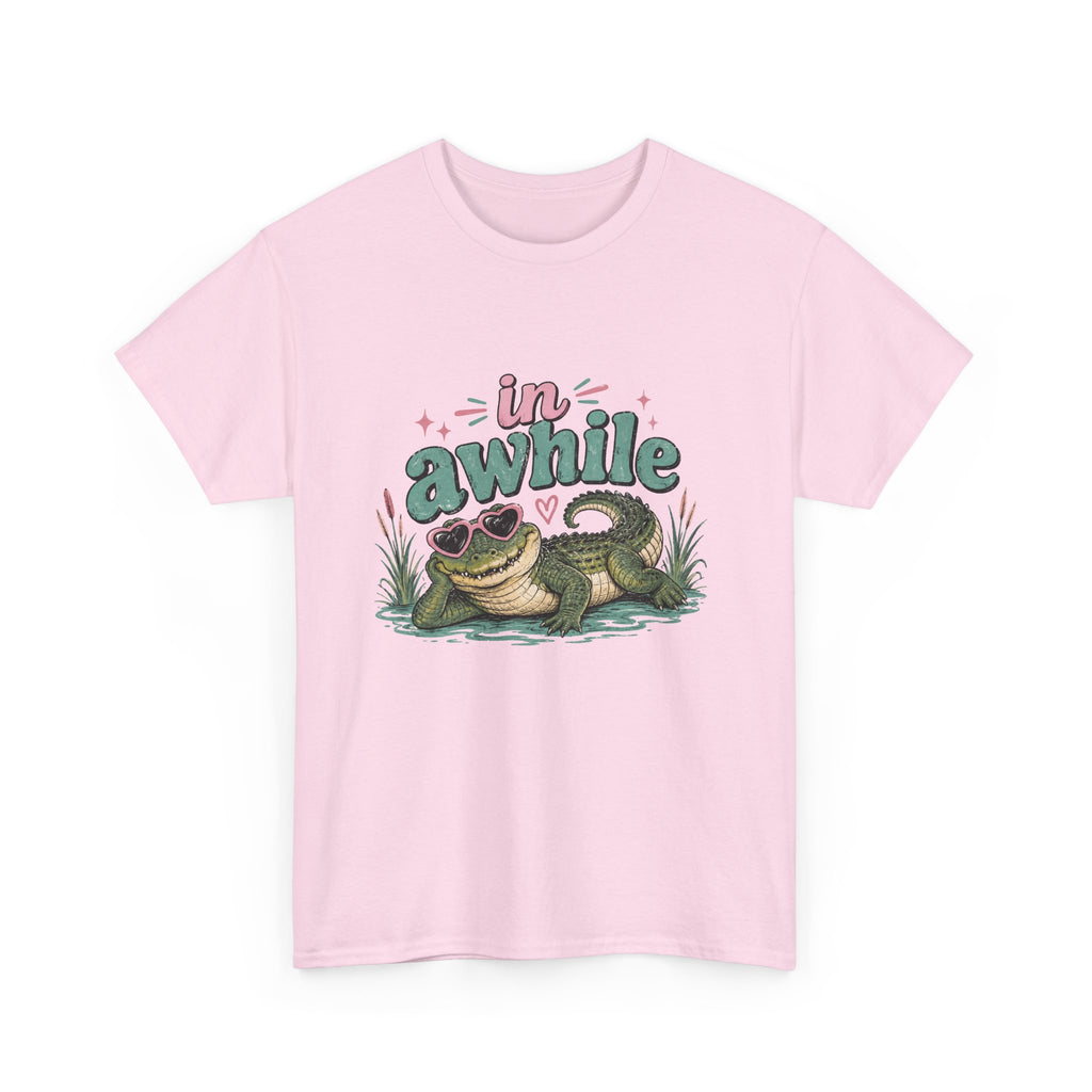 Crocodile 'In Awhile' Graphic Tee — Cute Retro Chill Vacation Shirt