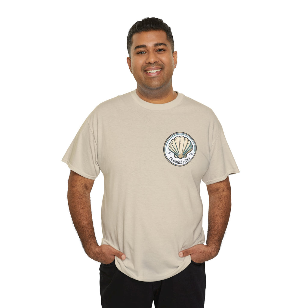Coastal Vibes T-Shirt — Beach Shell Graphic Tee