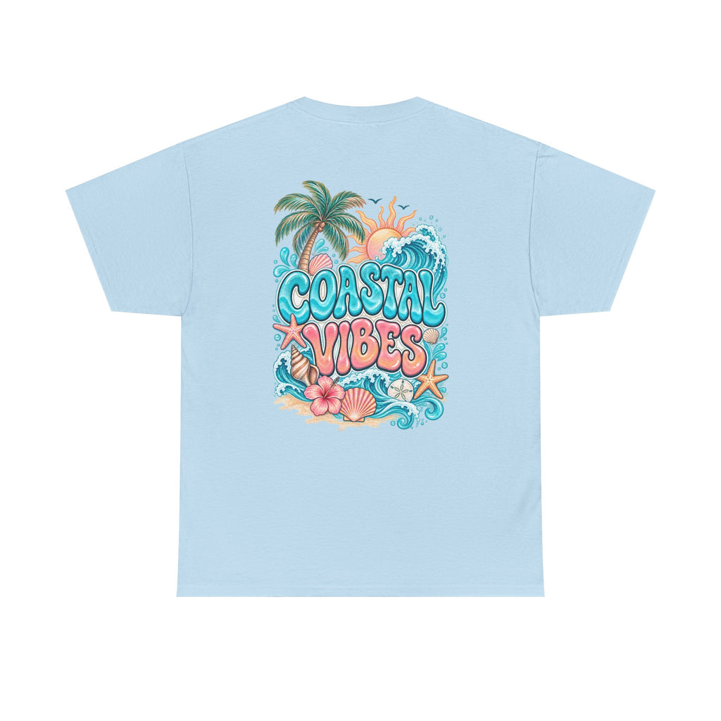 Coastal Vibes T-Shirt — Beach Shell Graphic Tee