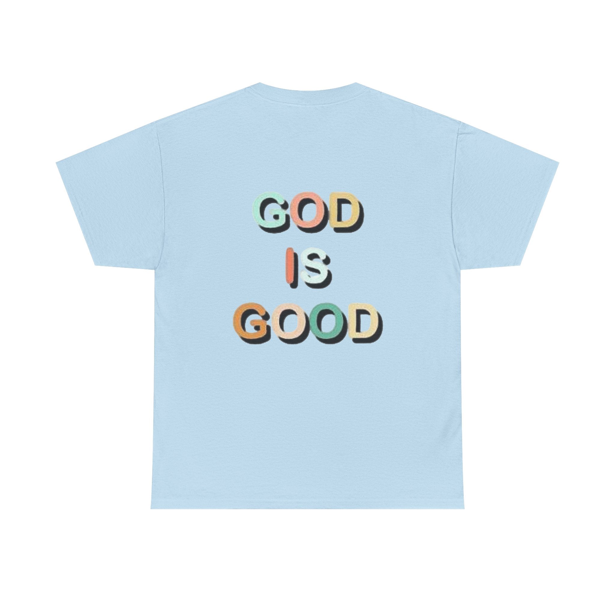 God Is Good Tee | Colorful 3D Lettering Christian Faith Shirt