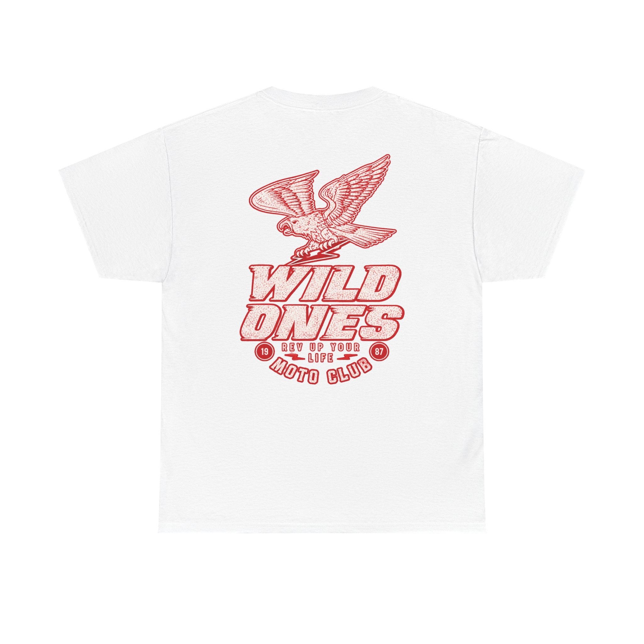 Moto Club Tee — "Wild Ones" Eagle Graphic T-Shirt