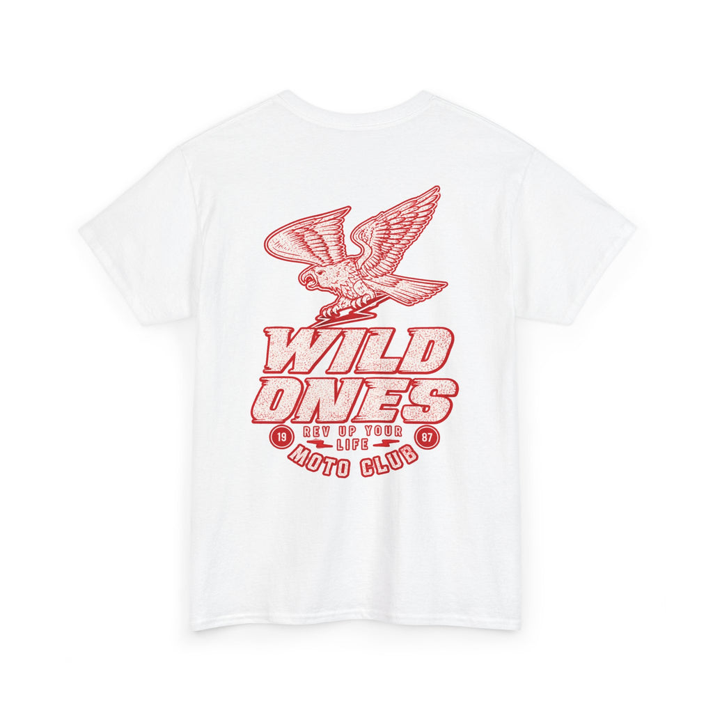 Moto Club Tee — "Wild Ones" Eagle Graphic T-Shirt