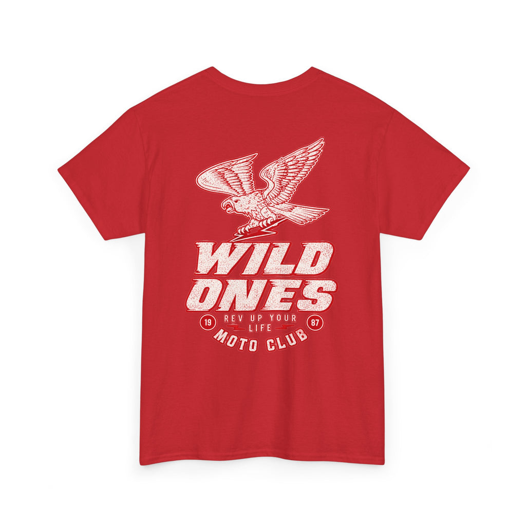 Moto Club Tee — "Wild Ones" Eagle Graphic T-Shirt