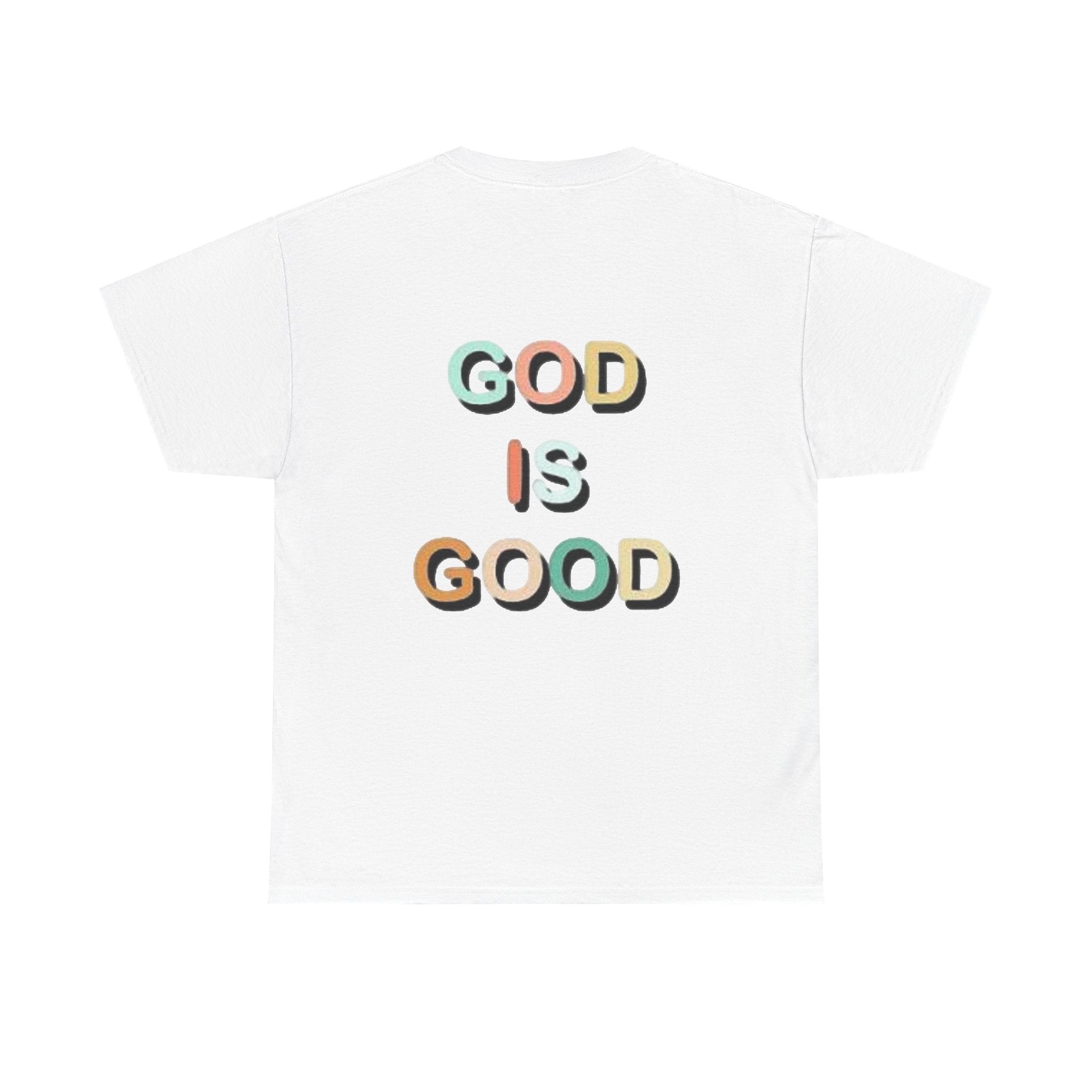 God Is Good Tee | Colorful 3D Lettering Christian Faith Shirt