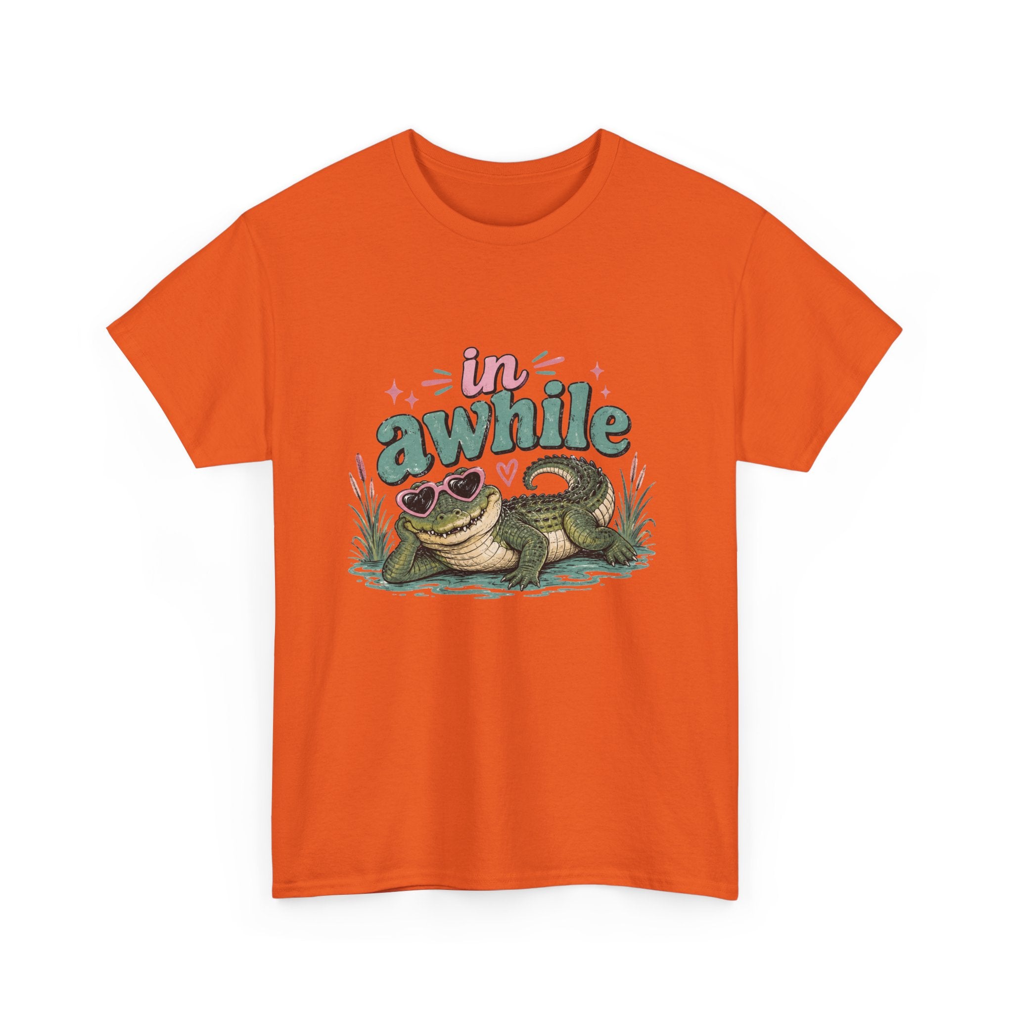 Crocodile 'In Awhile' Graphic Tee — Cute Retro Chill Vacation Shirt