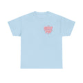 Girly Pop Graphic Tee — Pink Cowgirl Boots & Floral Back Print