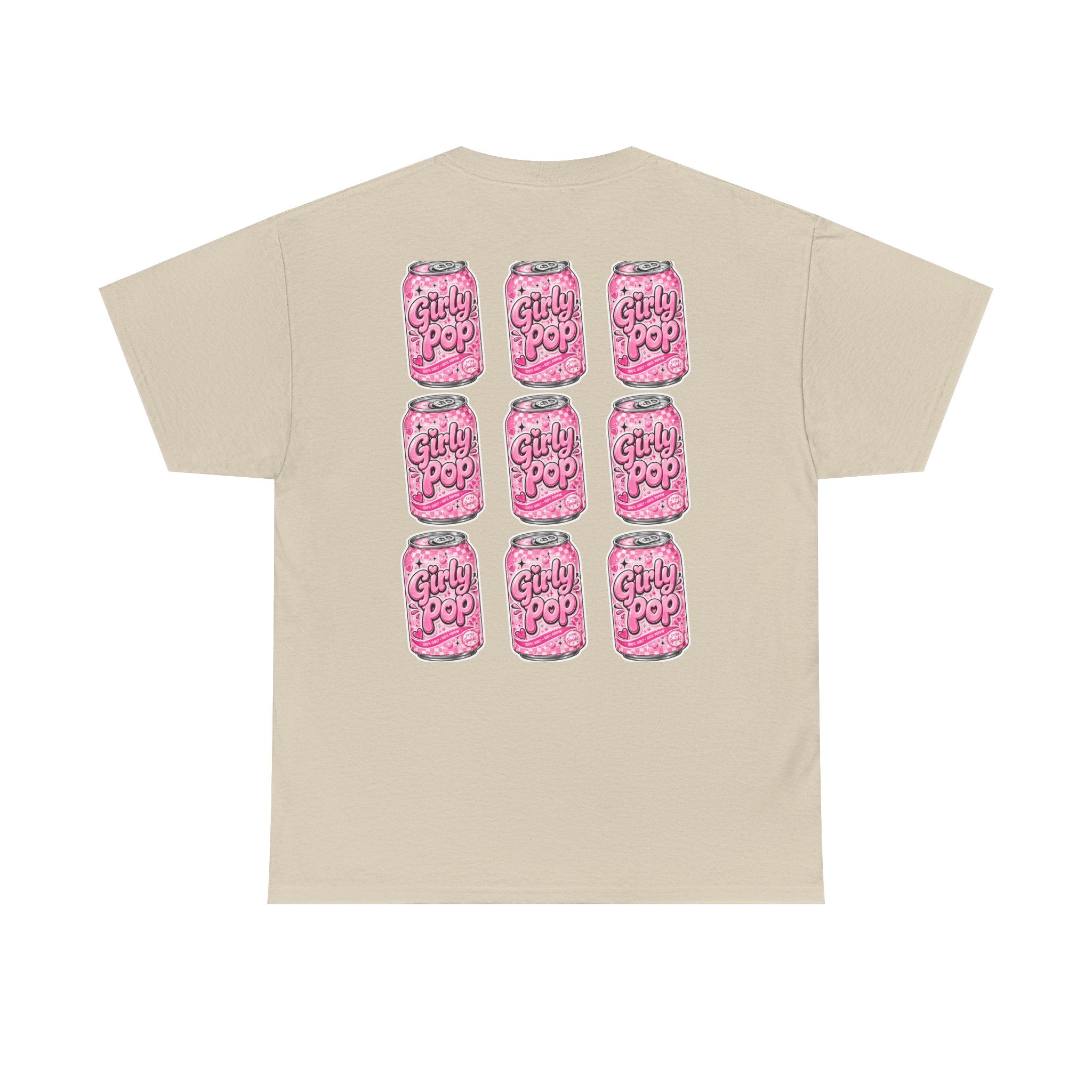 Girly Pop Soda Can Tee | Pink Retro Soft Drink Pattern