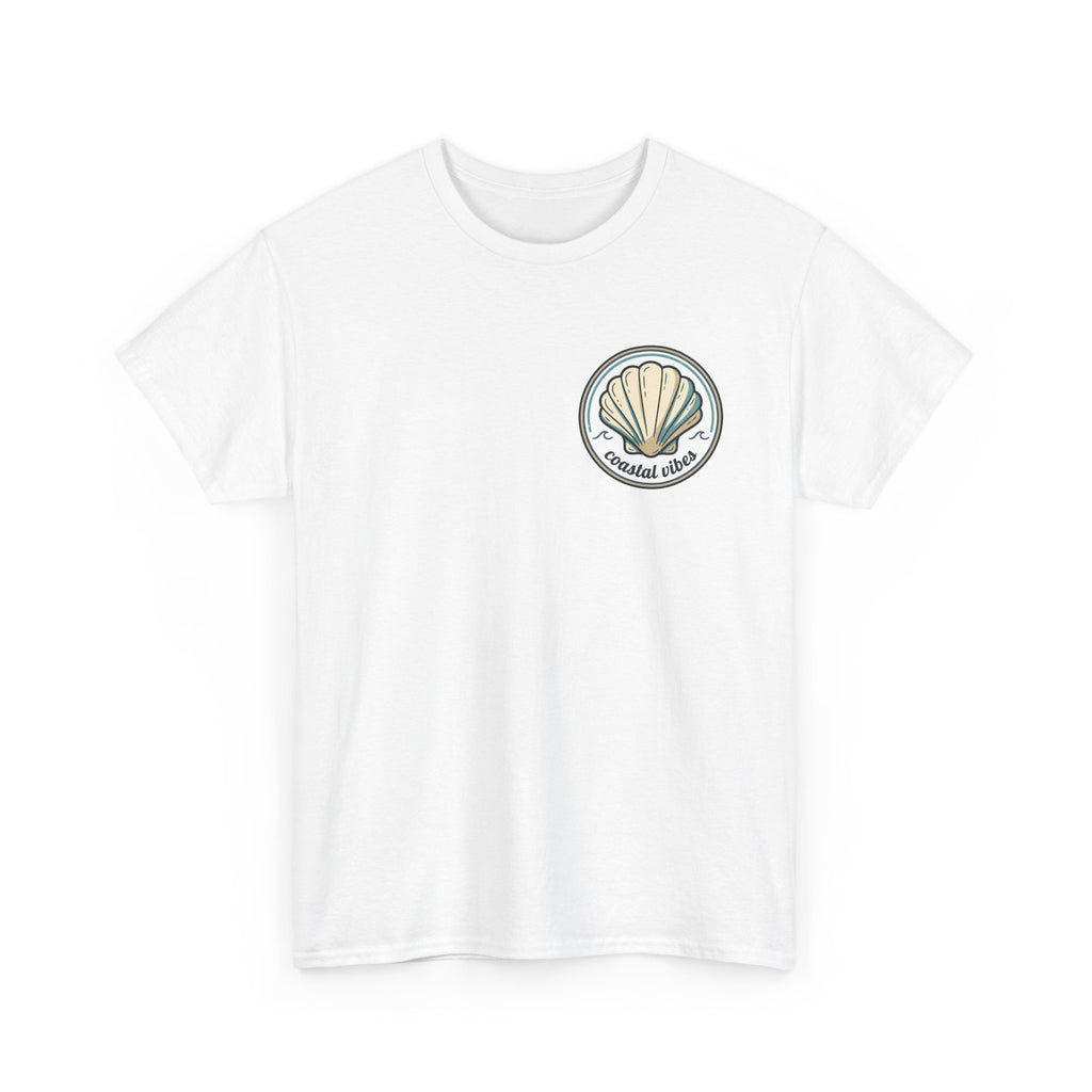 Coastal Vibes T-Shirt — Beach Shell Graphic Tee