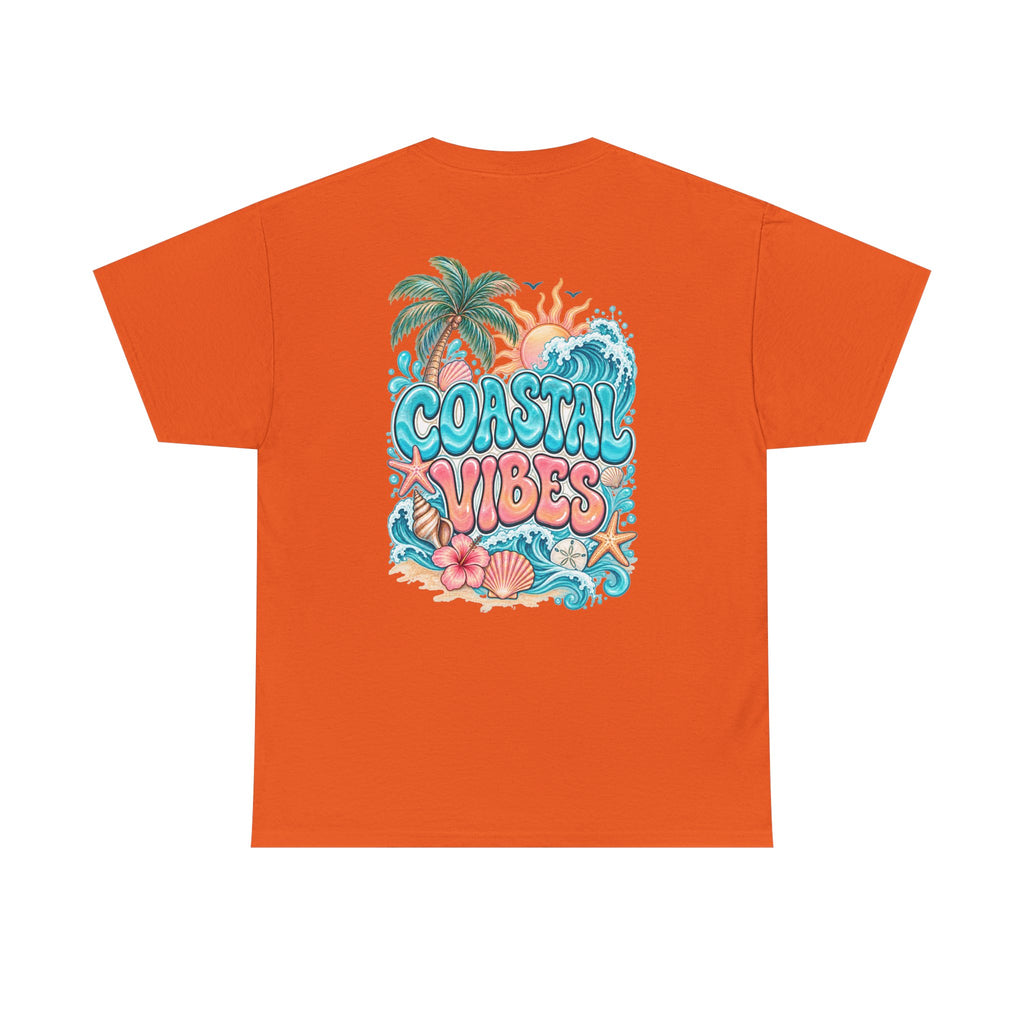 Coastal Vibes T-Shirt — Beach Shell Graphic Tee