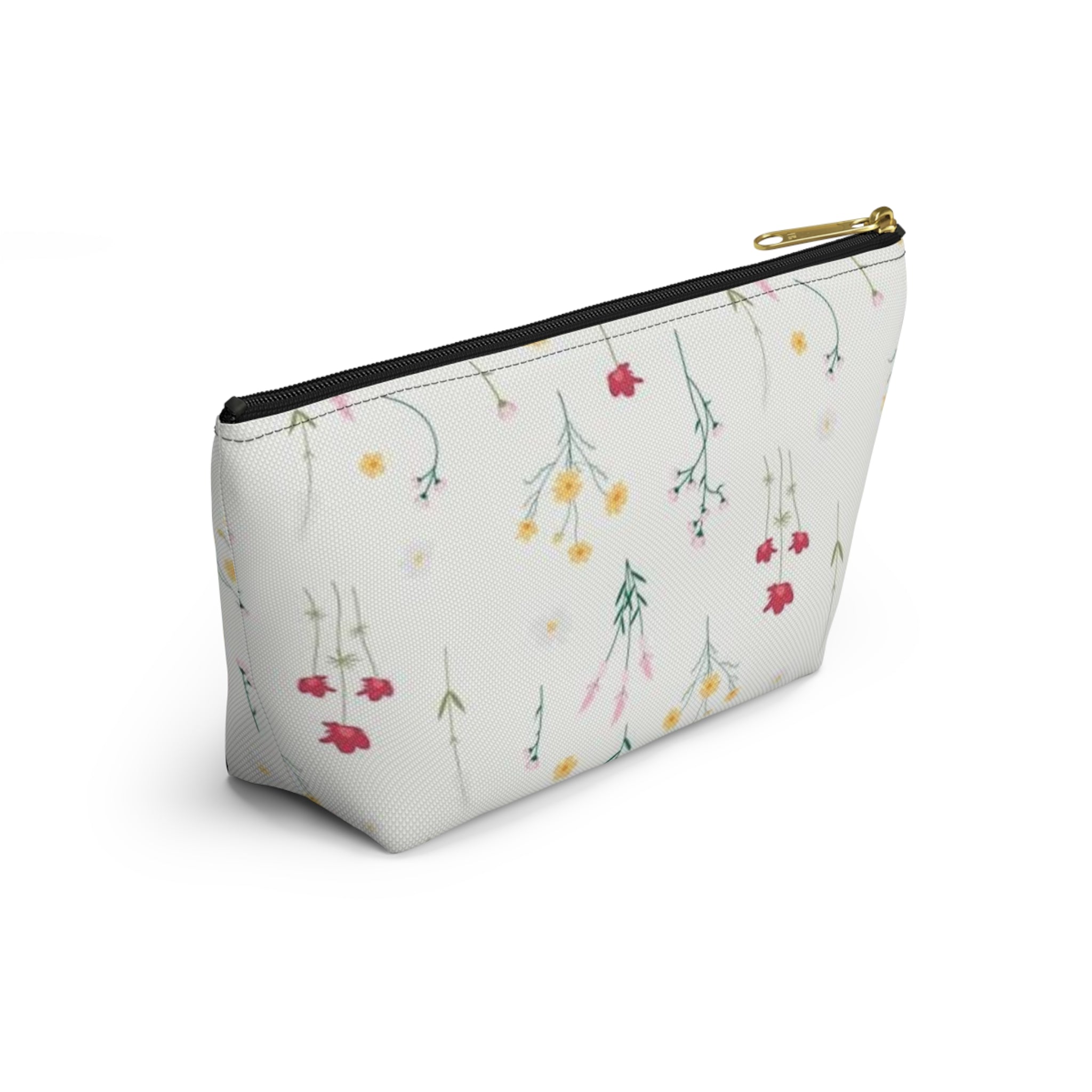 Delicate Wildflower Pattern Accessory Pouch