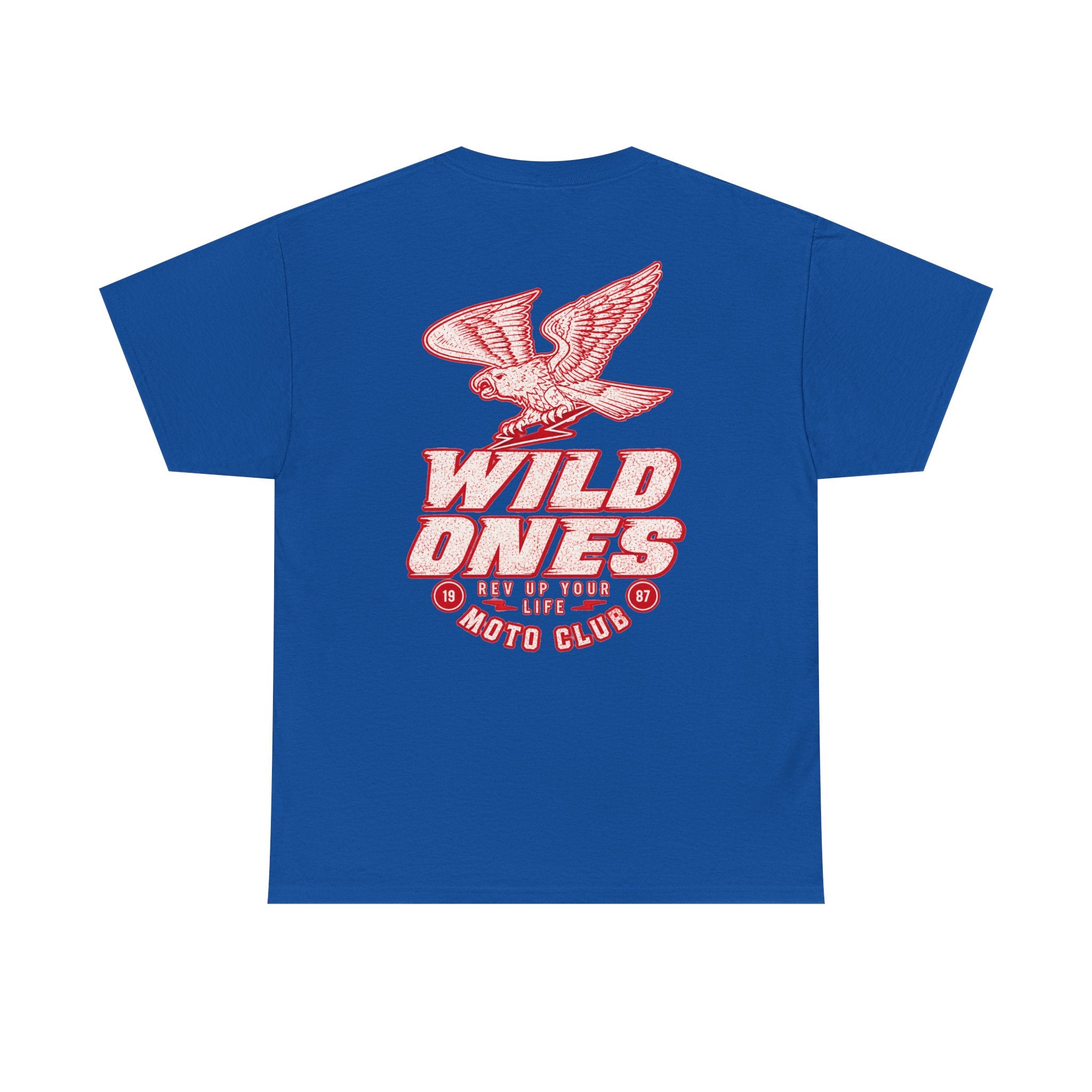 Moto Club Tee — "Wild Ones" Eagle Graphic T-Shirt