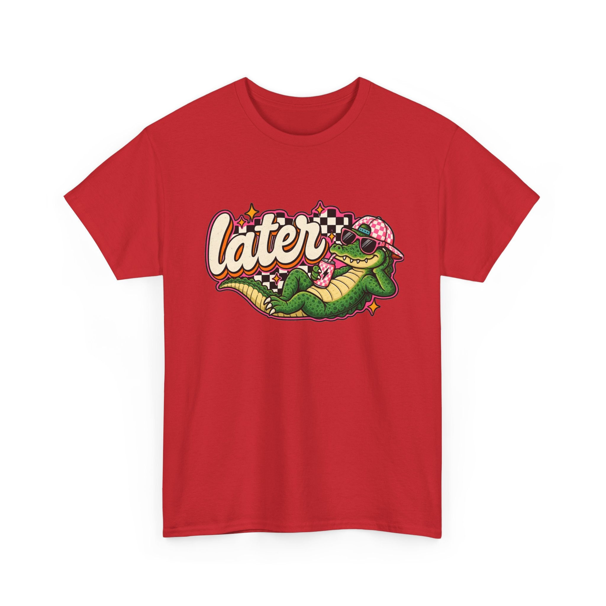Later Alligator Tee — Retro Cartoon alligator Graphic T-Shirt