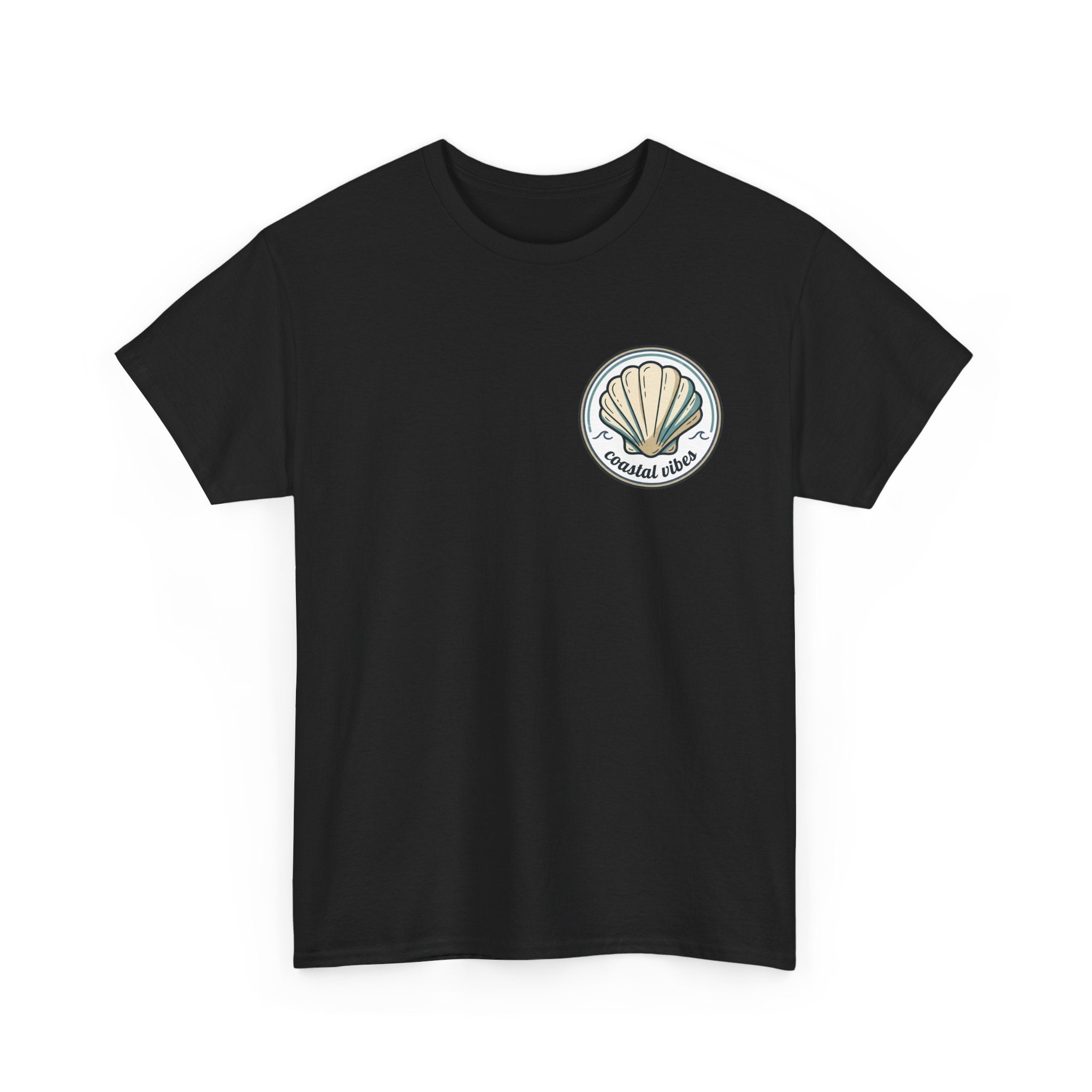 Coastal Vibes T-Shirt — Beach Shell Graphic Tee