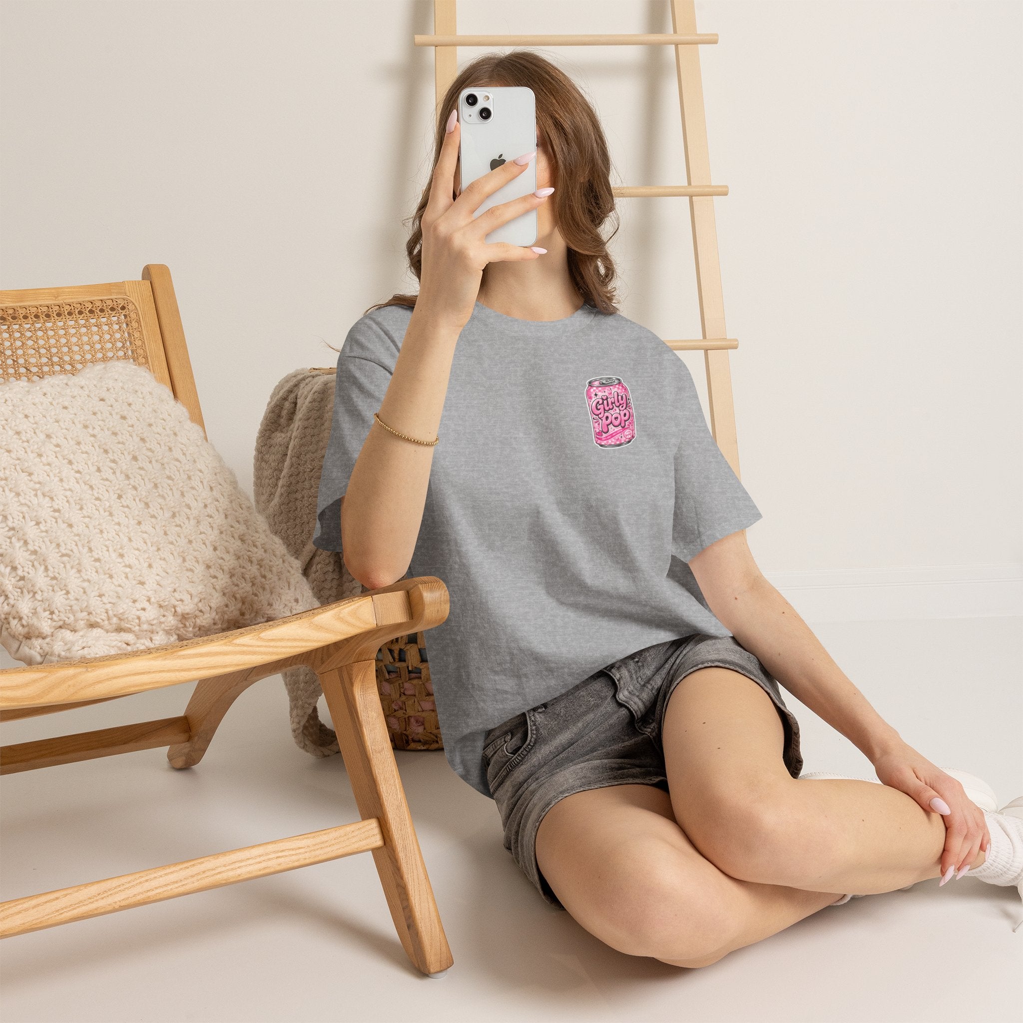 Girly Pop Soda Can Tee | Pink Retro Soft Drink Pattern