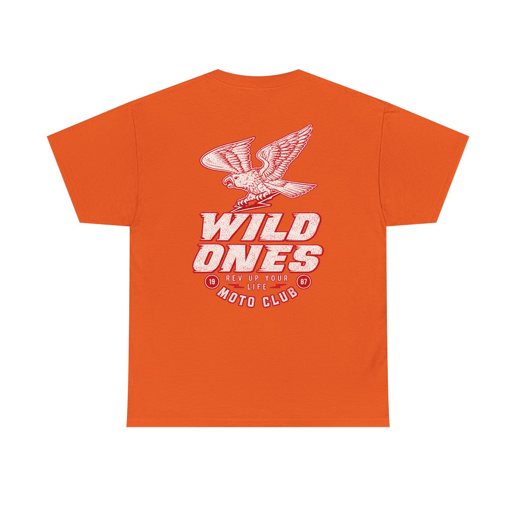 Moto Club Tee — "Wild Ones" Eagle Graphic T-Shirt