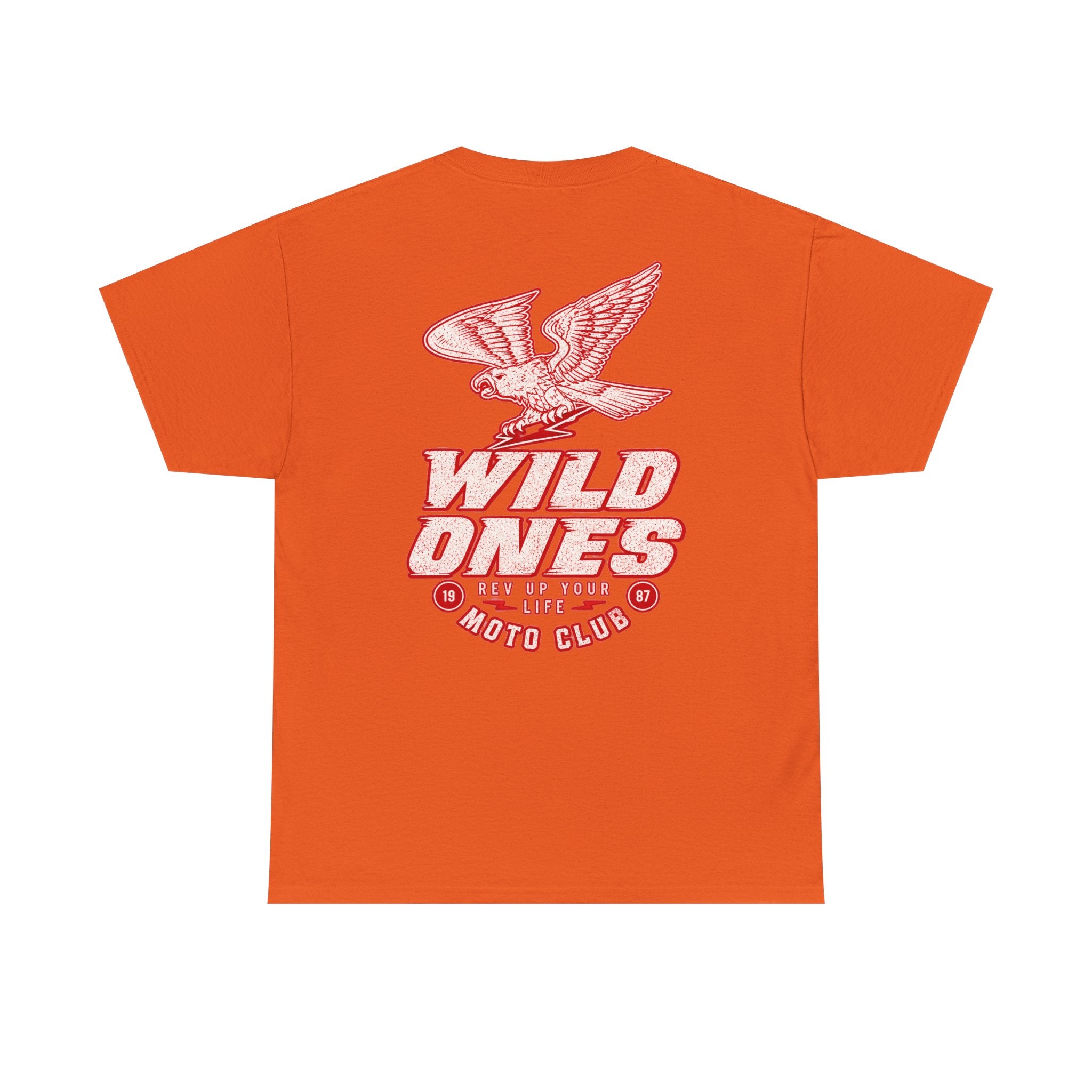Moto Club Tee — "Wild Ones" Eagle Graphic T-Shirt