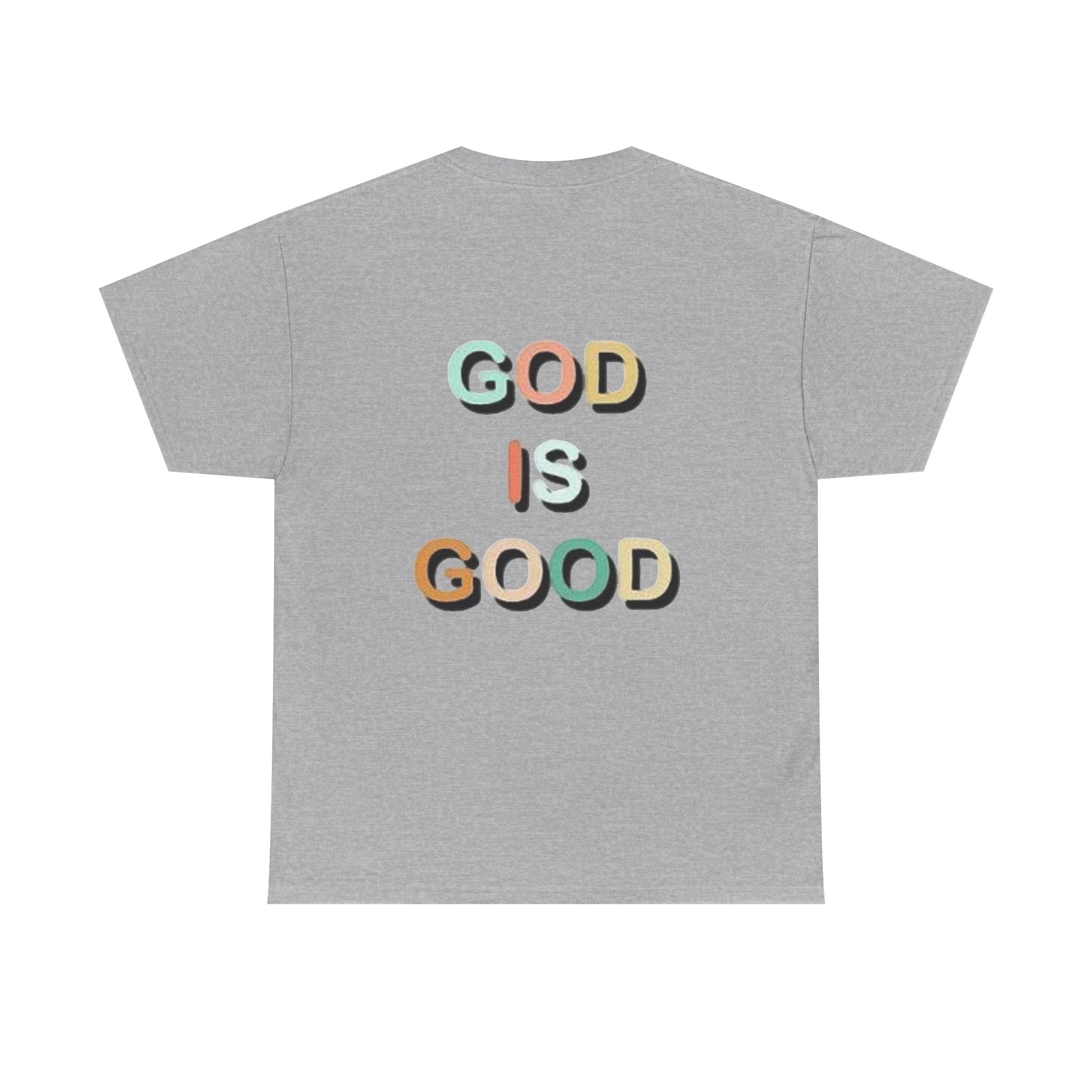 God Is Good Tee | Colorful 3D Lettering Christian Faith Shirt