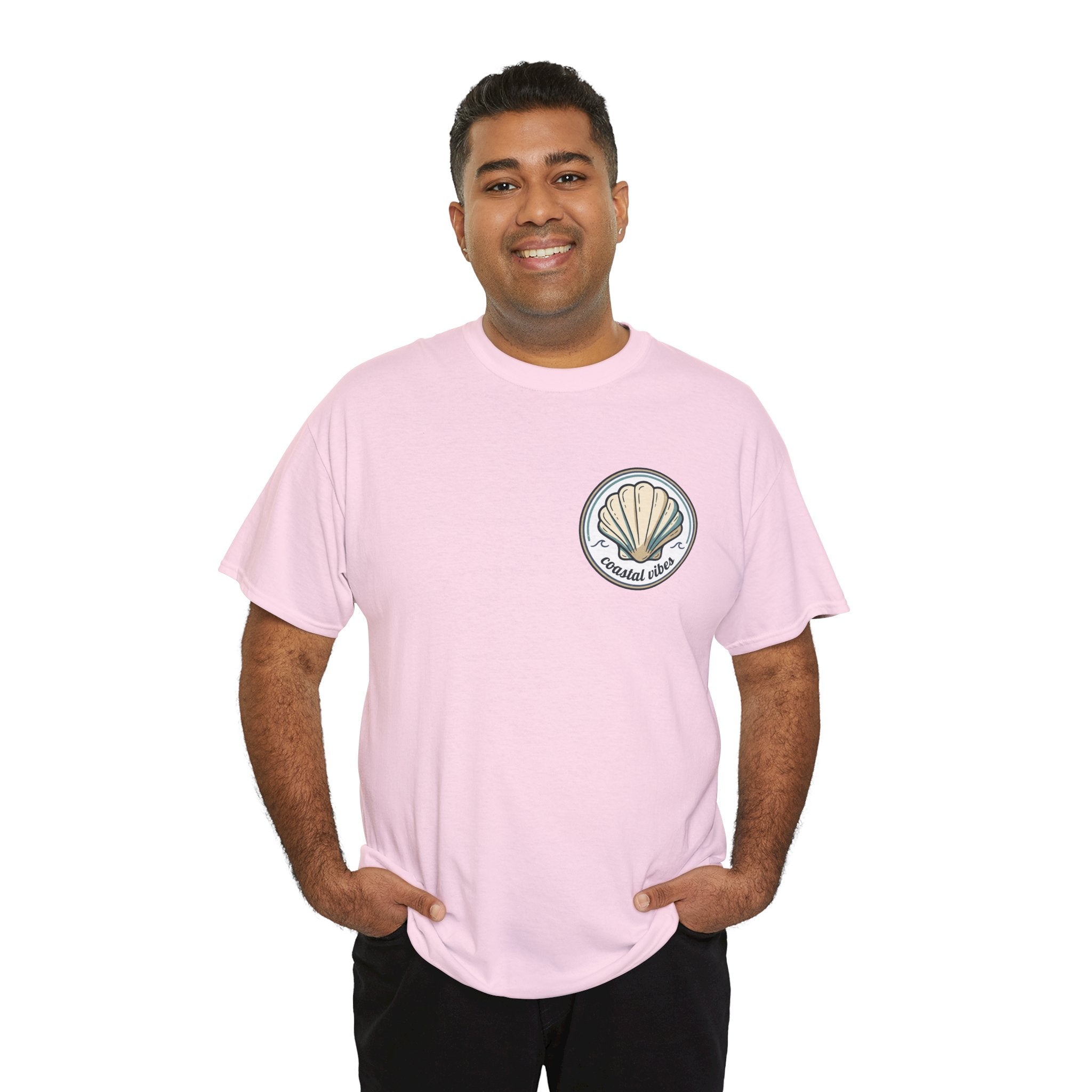Coastal Vibes T-Shirt — Beach Shell Graphic Tee