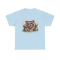 Raccoon Heart Sunglasses Tee — Cute Retro Animal Graphic T-Shirt