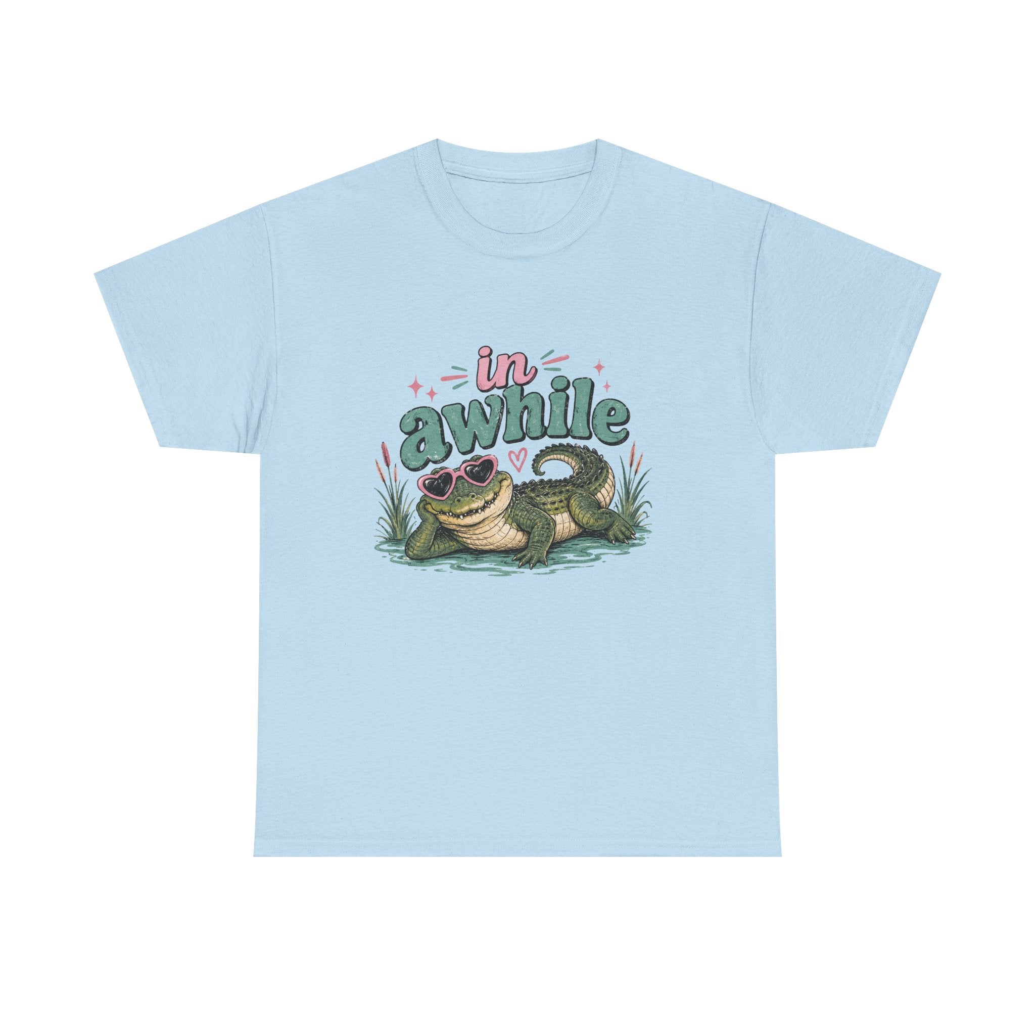 Crocodile 'In Awhile' Graphic Tee — Cute Retro Chill Vacation Shirt