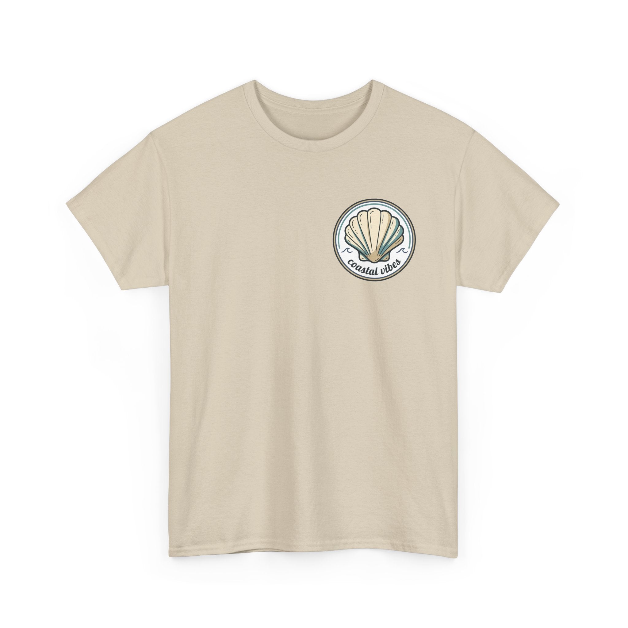 Coastal Vibes T-Shirt — Beach Shell Graphic Tee