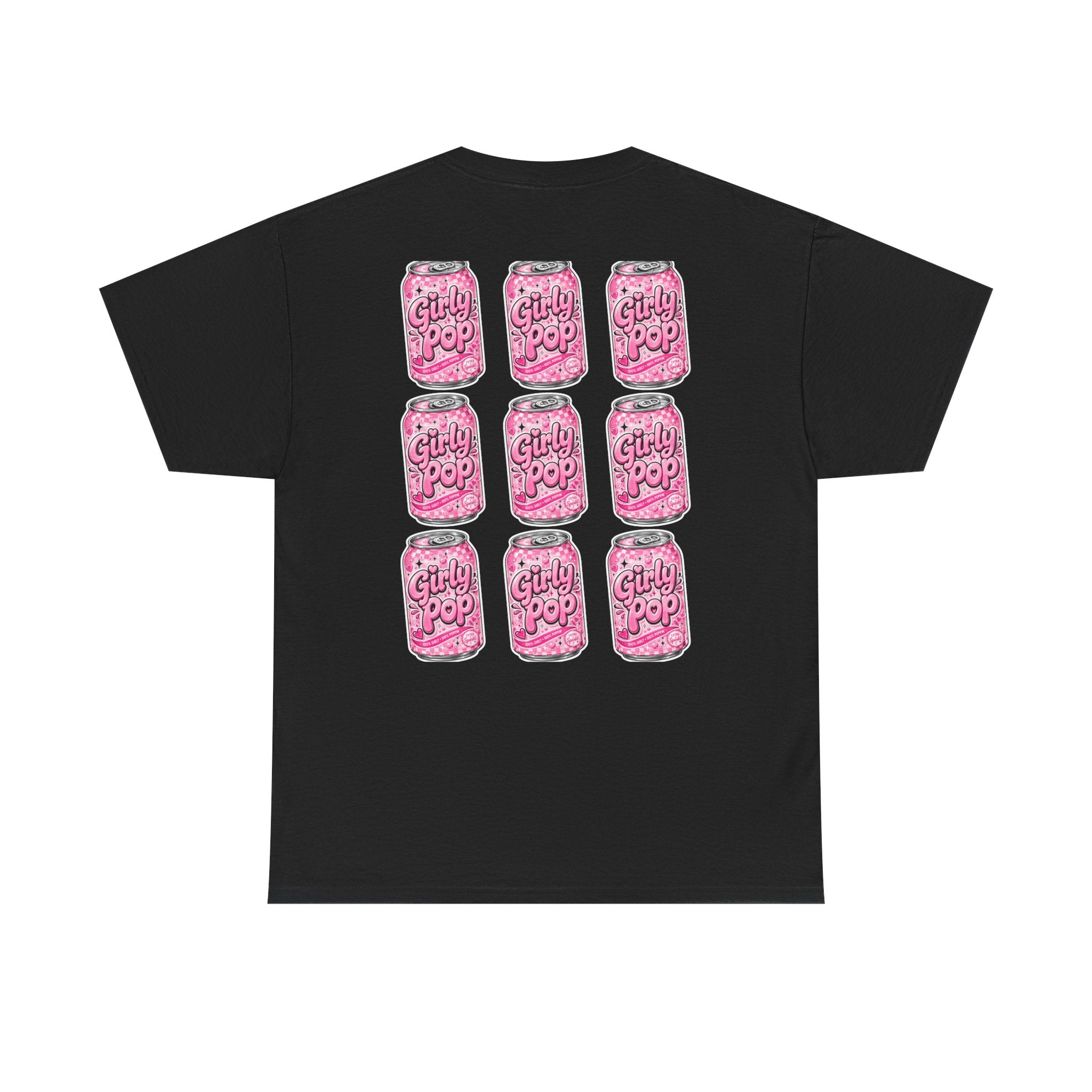 Girly Pop Soda Can Tee | Pink Retro Soft Drink Pattern