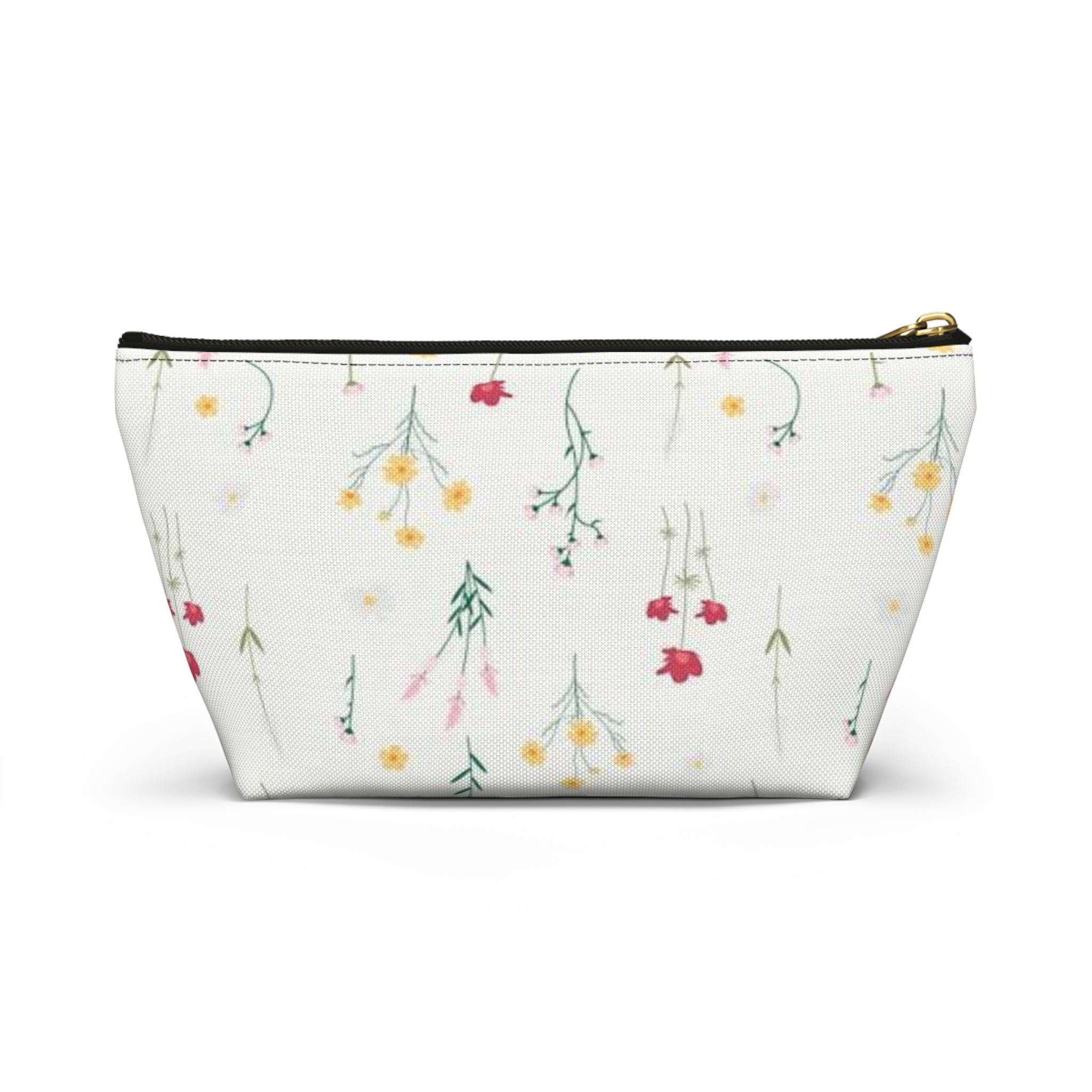 Delicate Wildflower Pattern Accessory Pouch