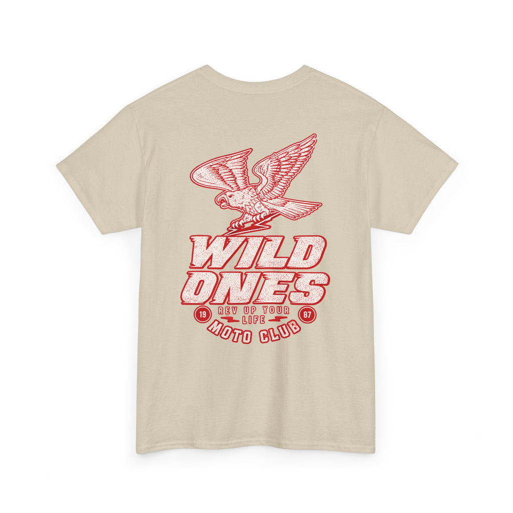 Moto Club Tee — "Wild Ones" Eagle Graphic T-Shirt