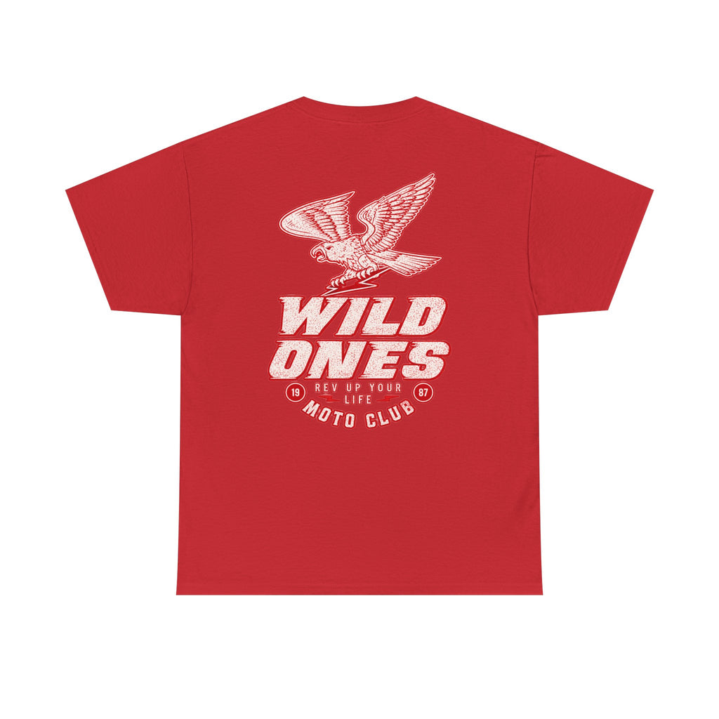 Moto Club Tee — "Wild Ones" Eagle Graphic T-Shirt