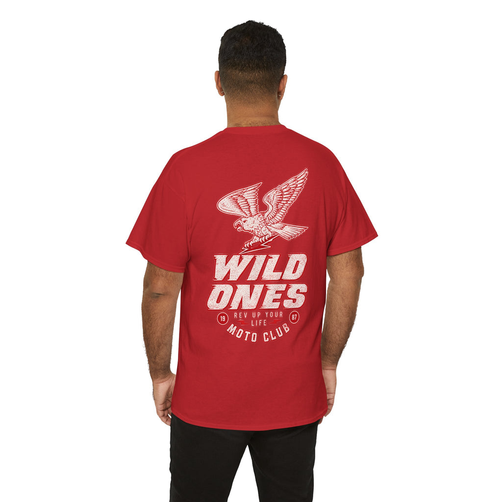 Moto Club Tee — "Wild Ones" Eagle Graphic T-Shirt