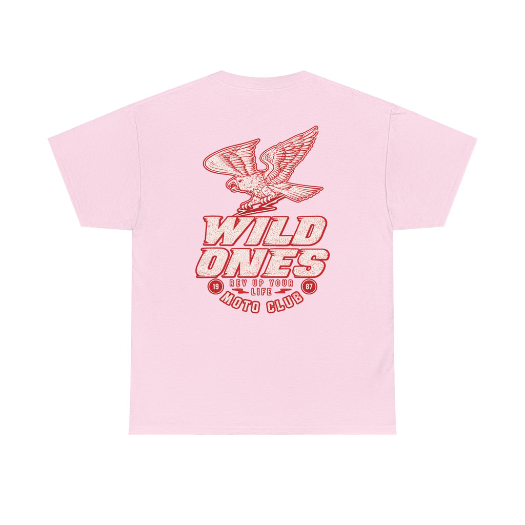 Moto Club Tee — "Wild Ones" Eagle Graphic T-Shirt